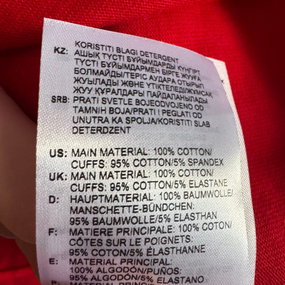 ❌SOLD❌ Reebok by Pyer Moss Red Hooded Sweatshirt Size Small Oversized - Picture 7 of 7